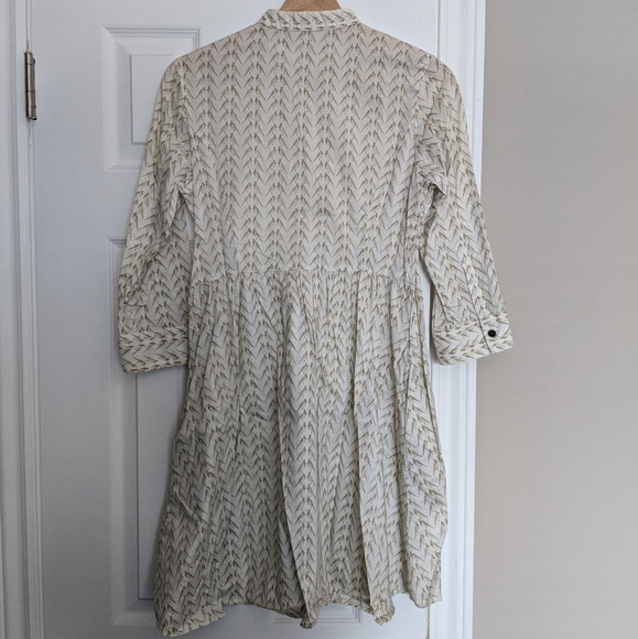 Steven Alan Mimsy Dress in Liberty pale yellow bird print Size S - Picture 4 of 7